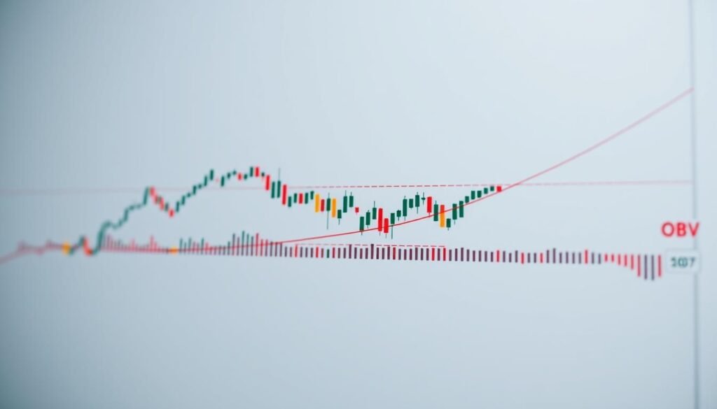 A detailed technical chart displaying various volume indicators for gold trading, including volume bars, volume-weighted average price (VWAP), and on-balance volume (OBV) lines. The chart is set against a clean, minimalist background with a muted color palette, emphasizing the data visualizations. The lighting is soft and diffused, creating a sense of depth and dimensionality. The camera angle is slightly elevated, providing an overview of the entire chart layout. The overall mood is one of clarity, precision, and professionalism, suitable for illustrating the "Volume Indicators for Gold Trading Success" section of the article. A detailed technical chart displaying various volume indicators for gold trading, including volume bars, volume-weighted average price (VWAP), and on-balance volume (OBV) lines. The chart is set against a clean, minimalist background with a muted color palette, emphasizing the data visualizations. The lighting is soft and diffused, creating a sense of depth and dimensionality. The camera angle is slightly elevated, providing an overview of the entire chart layout. The overall mood is one of clarity, precision, and professionalism, suitable for illustrating the "Volume Indicators for Gold Trading Success" section of the article.