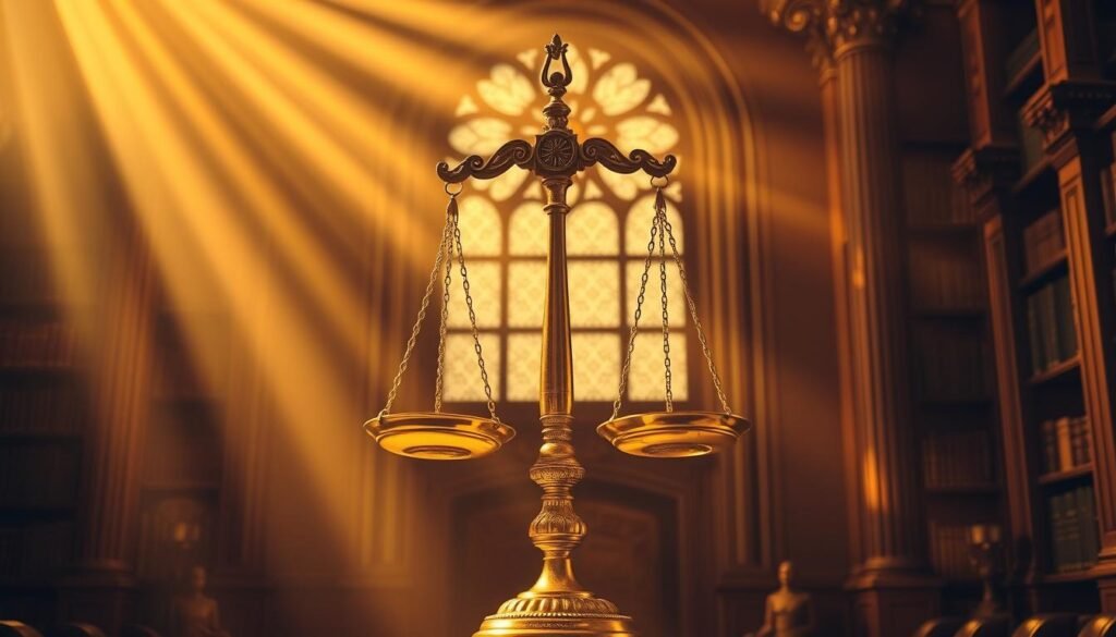 A grand golden scale stands majestically, bathed in warm, diffused lighting, its intricate details and balanced symmetry commanding attention. In the background, a stately, ornate library setting with towering bookshelves and a large, decorative window, conveying a sense of authority and gravitas. Beams of golden light filter through, casting a reverent glow over the scene. The scale represents the careful legal framework governing the inheritance of precious gold assets, a symbol of justice, balance, and the solemn responsibilities associated with such valuable familial legacies. A grand golden scale stands majestically, bathed in warm, diffused lighting, its intricate details and balanced symmetry commanding attention. In the background, a stately, ornate library setting with towering bookshelves and a large, decorative window, conveying a sense of authority and gravitas. Beams of golden light filter through, casting a reverent glow over the scene. The scale represents the careful legal framework governing the inheritance of precious gold assets, a symbol of justice, balance, and the solemn responsibilities associated with such valuable familial legacies.